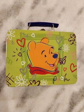 Vintage Disney's Winnie the Pooh Metal Lunchbox Tin